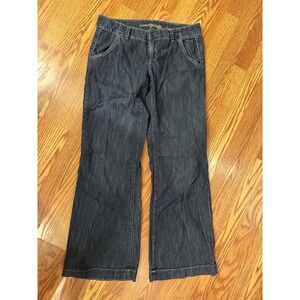 American Eagle Women's Size 8 Lower Rise Trouser Jeans Blue Denim